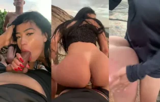 Alycia Ribeiro Morena Tesuda Chupando e Sentando na Praia – Pornô Amador