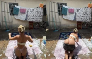 Emybell Fazendo Faxina e Rebolando pro Espectador – Erome Pornô