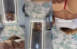 Socando o Pinto Durante o Amor na Nega do Café