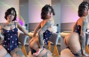 Gostosa de cabelo curtinho pelada @Malelly